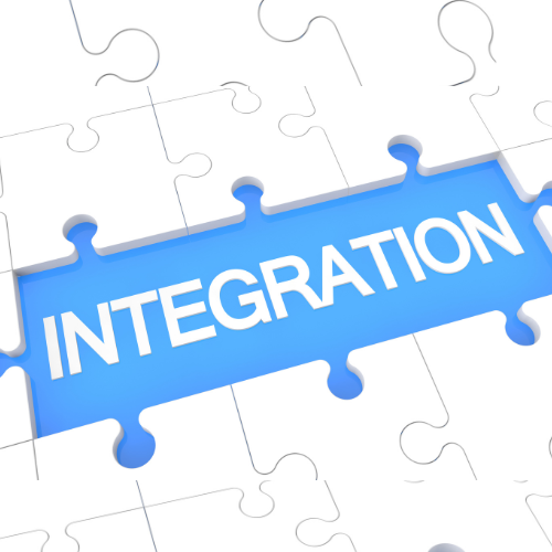 A visual metaphor for the process of integration, highlighting how different parts fit together to create a cohesive whole.